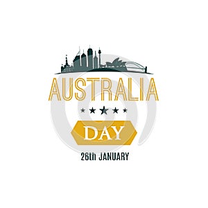 26 January Happy Australia Day banner