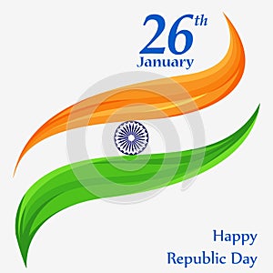 26 January Happy Republic Day of India background