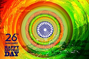 26 January Happy Republic Day of India background