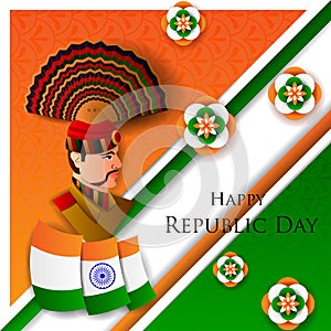 26 January Happy Republic Day of India background