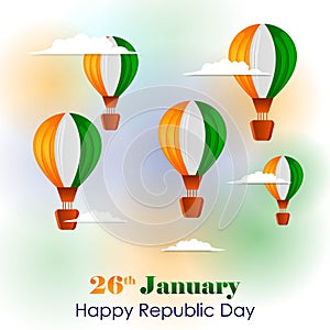 26 January Happy Republic Day of India background