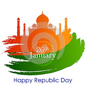 26 January Happy Republic Day of India background