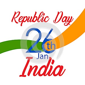 26 th january republic day india for Design template celebration. Vector background. Indian republic day. Creative abstract or