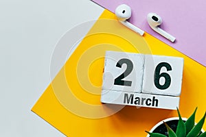 26 twenty sixth day of Spring month calendar march