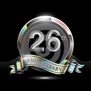 26th silver anniversary logo