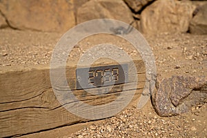 2768 sign marks the top step of the Manitou Incline hike in Colorado