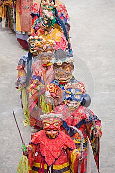 28.06.2011, India, North India, Jammu and Kashmir, Ladakh, Ceremony of Cham in Lamayuru monastery