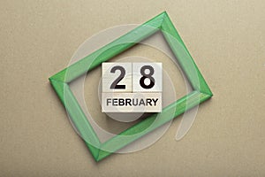 28 february inscription. deadline calendar