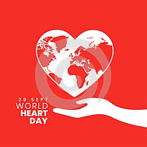 29th sept international heart day poster for medical help ad support