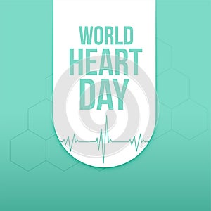 29th sept world heart day poster for global awareness an support