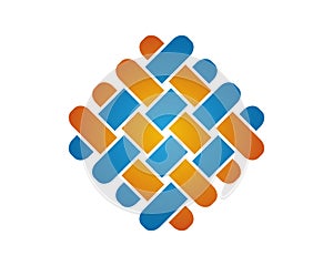 2abstract wicker logo icon template