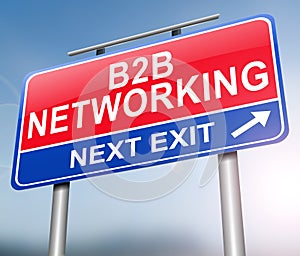 2b2 networking concept.