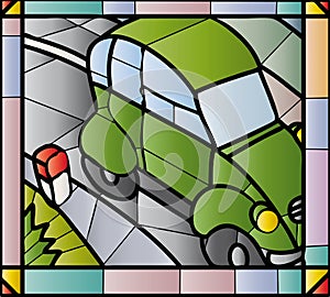 2cv stained glass