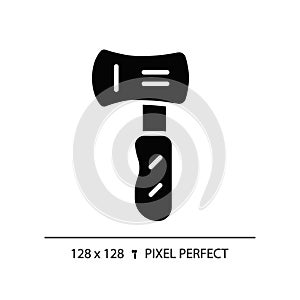 2D axe simple glyph style black icon