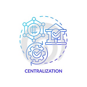 2D centralization line icon concept