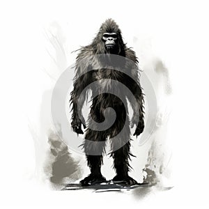 2d Skunk Ape Art In The Style Of Gabriel Pacheco