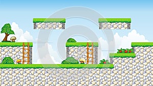 2D Tileset Platform Game