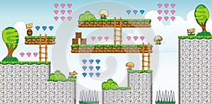 2D Tileset Platform Game 52