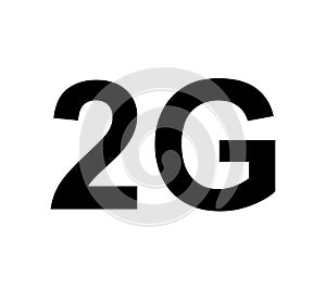 2G technology icon vector