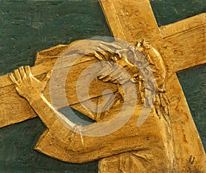 2nd Station of the Cross, Jesus is given his cross