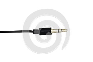 3.5 mm audio stereo mini Jack headphone Jack, isolated, on white background