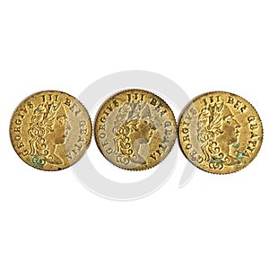 3 Brass Gaming Tokens In Memory of the Good Old Days with 1797 Date