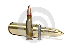 3 different caliber cartridges