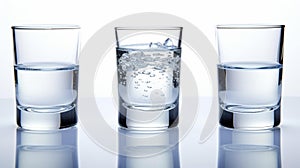 3 glasses of water