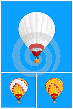 3 hot air ballon