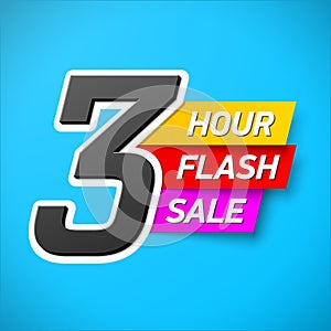 3 Hour Flash Sale banner