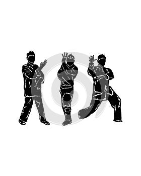 3 icon vector logo wingchun