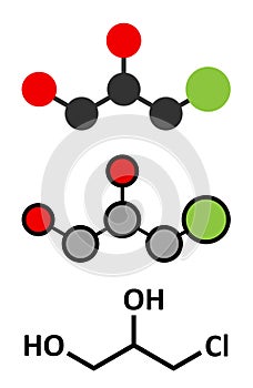 3-MCPD carcinogenic food by-product molecule. Produced when hydrochloric acid is added to food to speed up protein hydrolysis