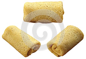 3 Pancakes curtailed by a tube