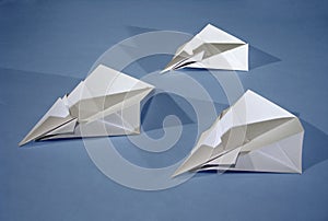 3 paper aircrafts