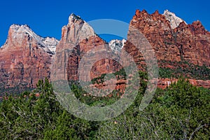 The 3 Patriarchs in Zion National park