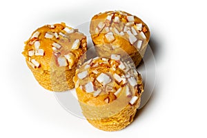3 pieces popular and yummy traditional cake made with raw ripe palmyra palm fruit juice.