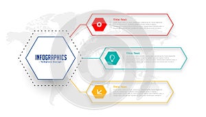 3 step infographic timeline flowchart template for corporate use