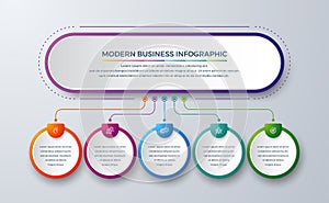 3 Steps Modern infographic with green, purple, orange, and blue color can be used for your process, workflow layout, and more.