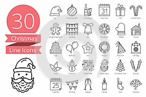 30 Christmas Icons