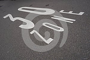 30 km limit on the asphalt