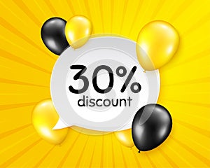 30 percent discount. Sale offer price sign. Vector