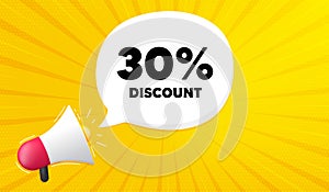 30 percent discount. Sale offer price sign. Vector