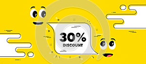 30 percent Discount. Sale offer price sign. Vector