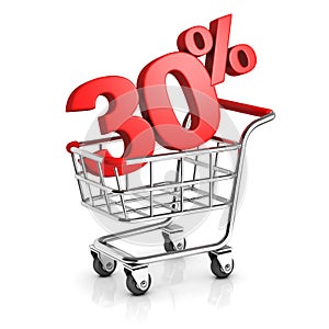 30 percent discount in shopping cart