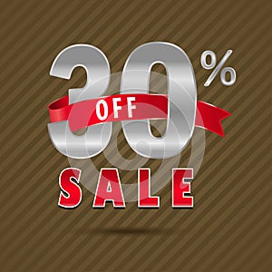 30 percent off, 30 sale discount text