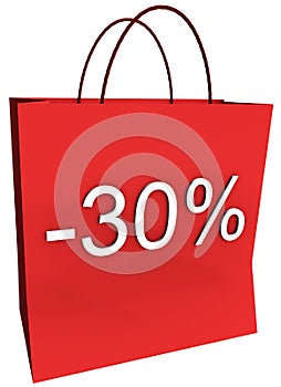 30 Percent Off Shopping Bag