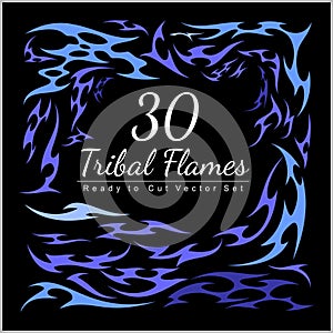 30 Tribal Flames - Hot Rod Flames