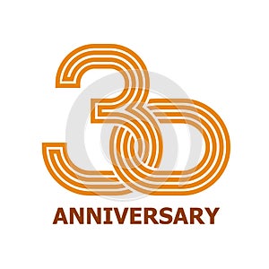 30 years anniversary symbol