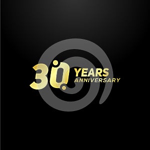 30 Years Anniversary Vector Design