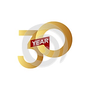 30 Years Anniversary Vector Template Design Illustration